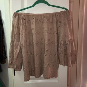 Off the shoulder Lucky Brand top